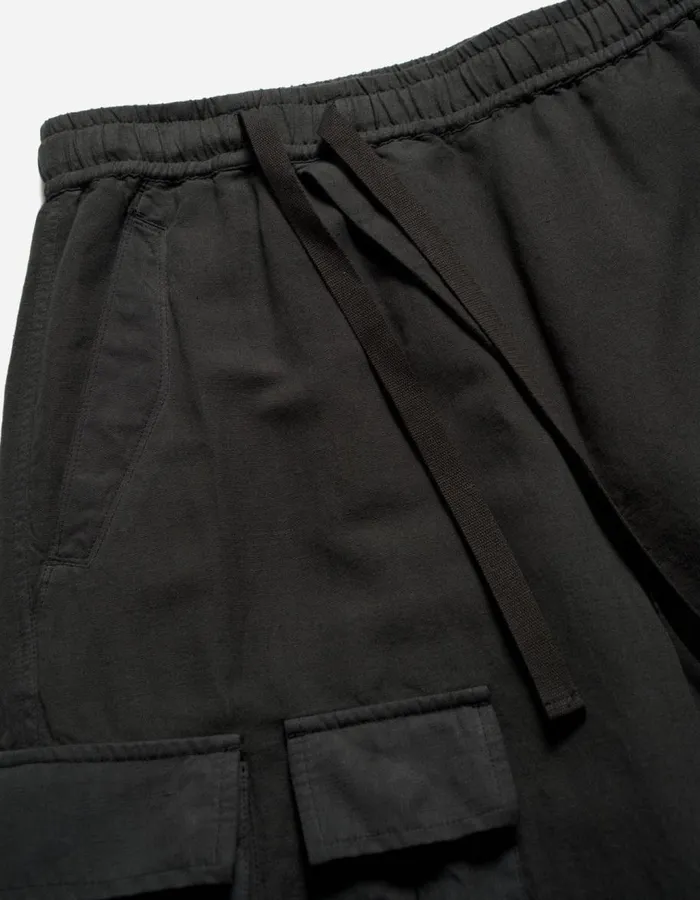 Maharishi Cargo Pants 5213 Hemp Asym Cargo Track Pants Black 8211 Men