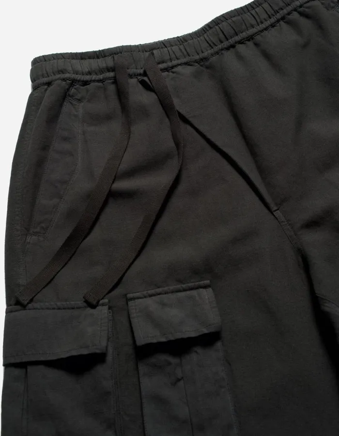 Maharishi Cargo Pants 5213 Hemp Asym Cargo Track Pants Black 8211 Men