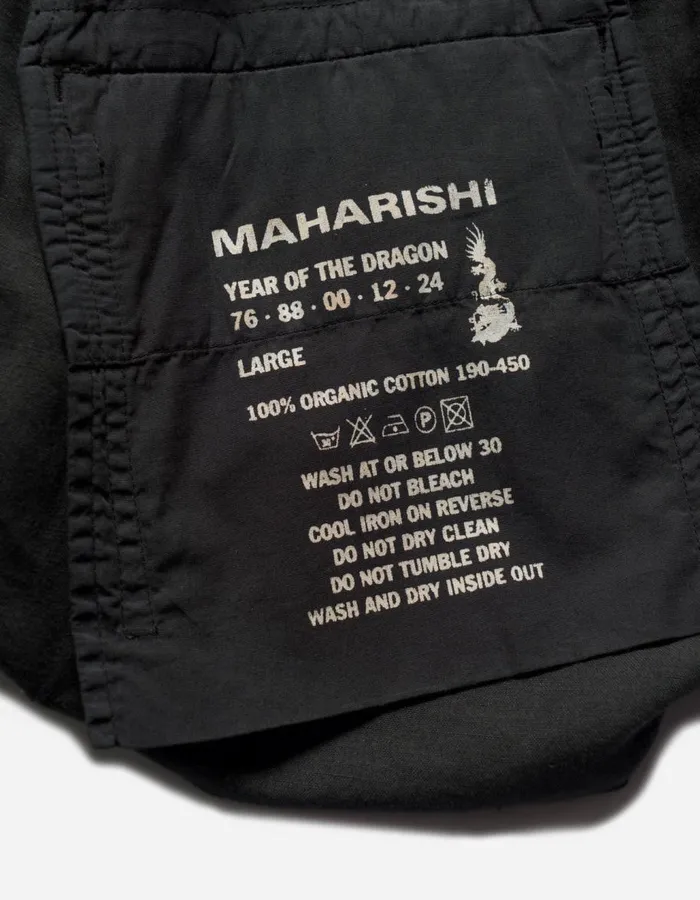 Maharishi Cargo Pants 5213 Hemp Asym Cargo Track Pants Black 8211 Men