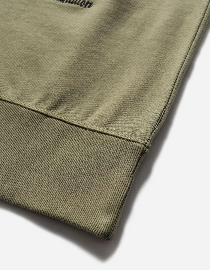 Maharishi Crew Sweats 5248 Dragon Map Vintage Crew Sweat Olive OG107F 8211 Men