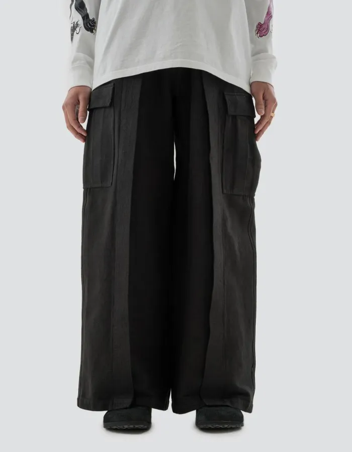 Maharishi Hakama Pants 5329 Hakama Cargo Track Pants Black 8211 Men