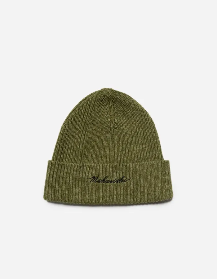 Maharishi Hats 1368 Maharishi Embroidered Beanie Olive 8211 Men