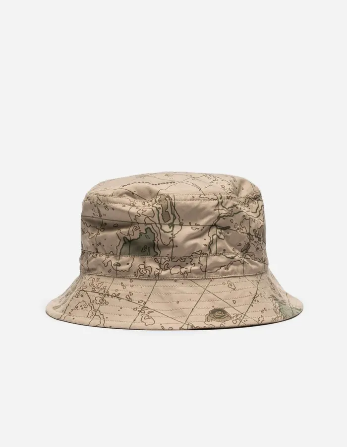 Maharishi Hats 5227 Reversible Contour Bucket Hat MushroomDesert 8211 Men