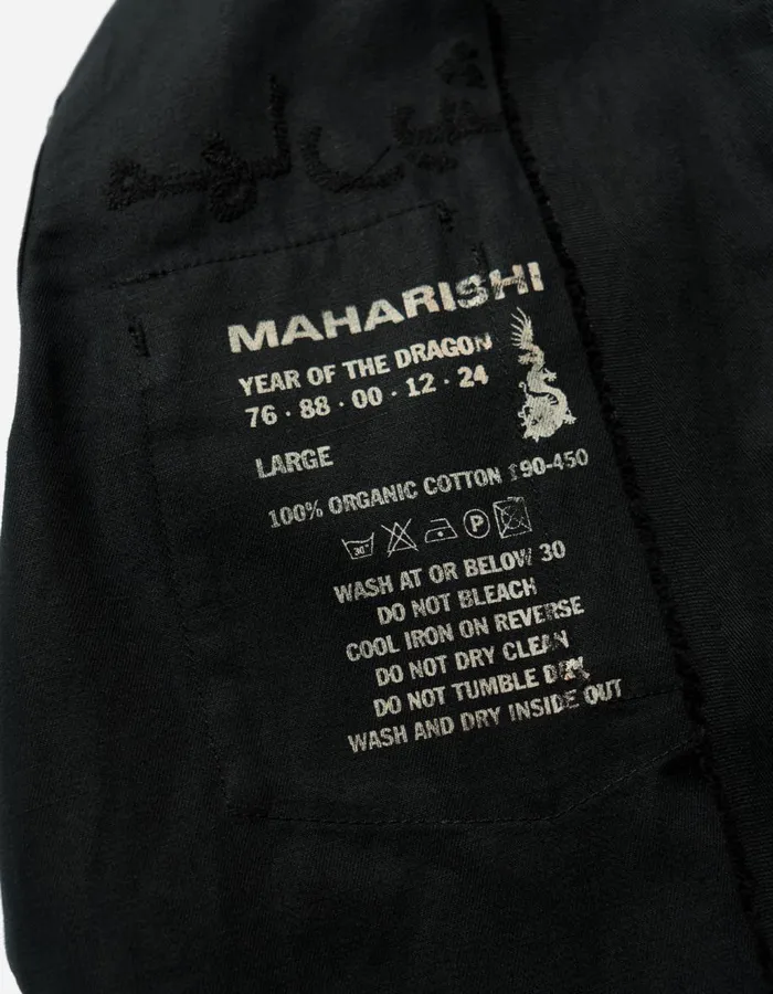 Maharishi Long Sleeve Shirts 5237 Thar Dragon Utility Shirt Black 8211 Men