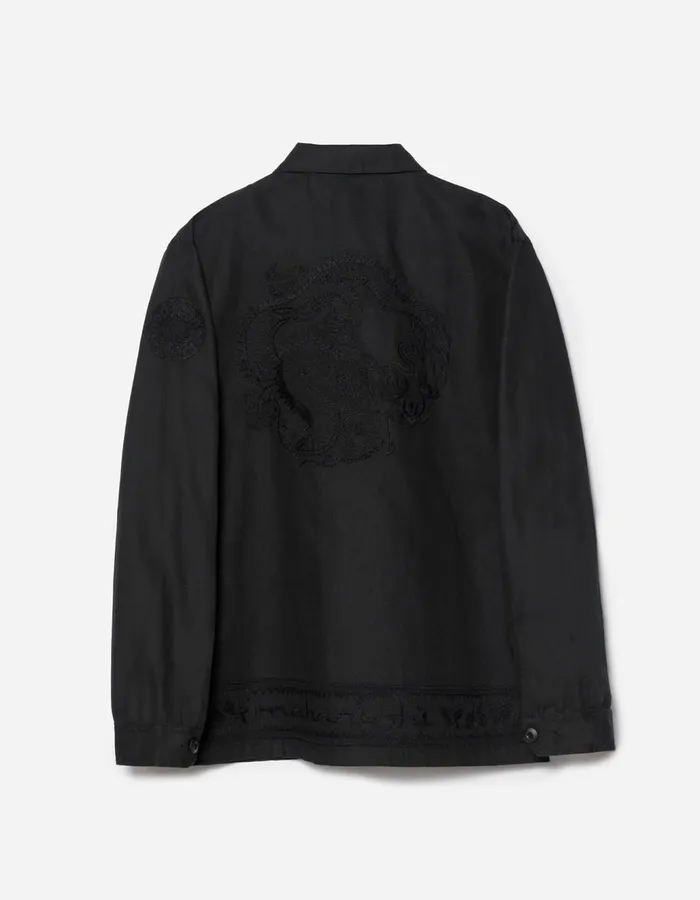 Maharishi Long Sleeve Shirts 5237 Thar Dragon Utility Shirt Black 8211 Men