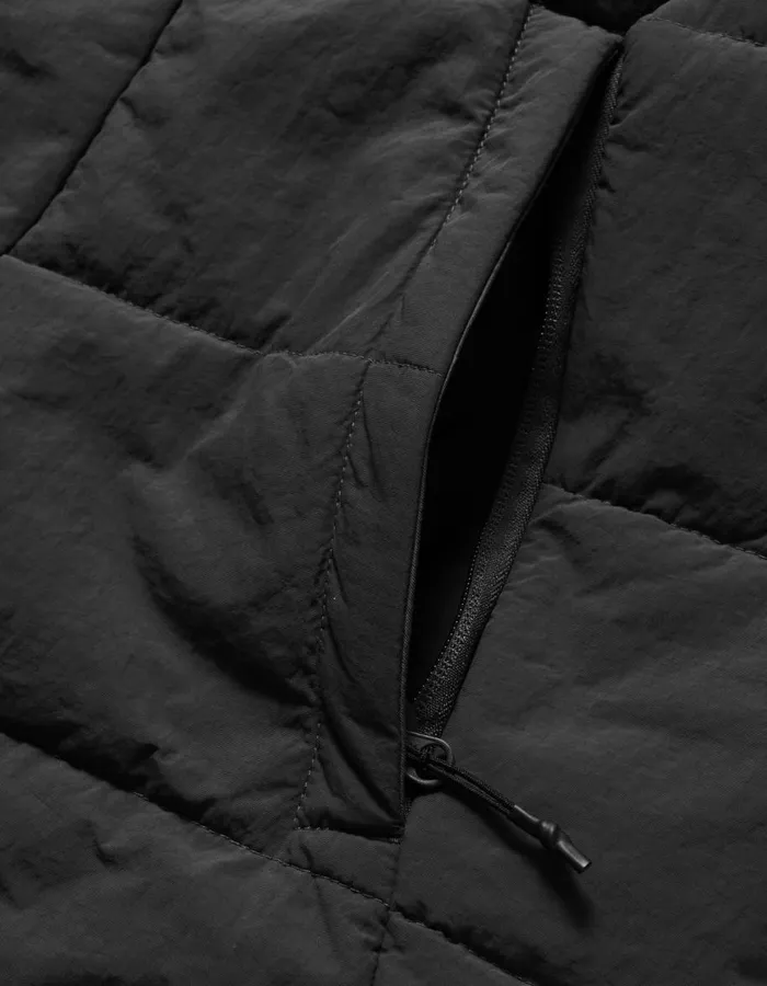 Maharishi Long Sleeve Shirts 5279 Veg Dyed Padded Overshirt Black 8211 Men