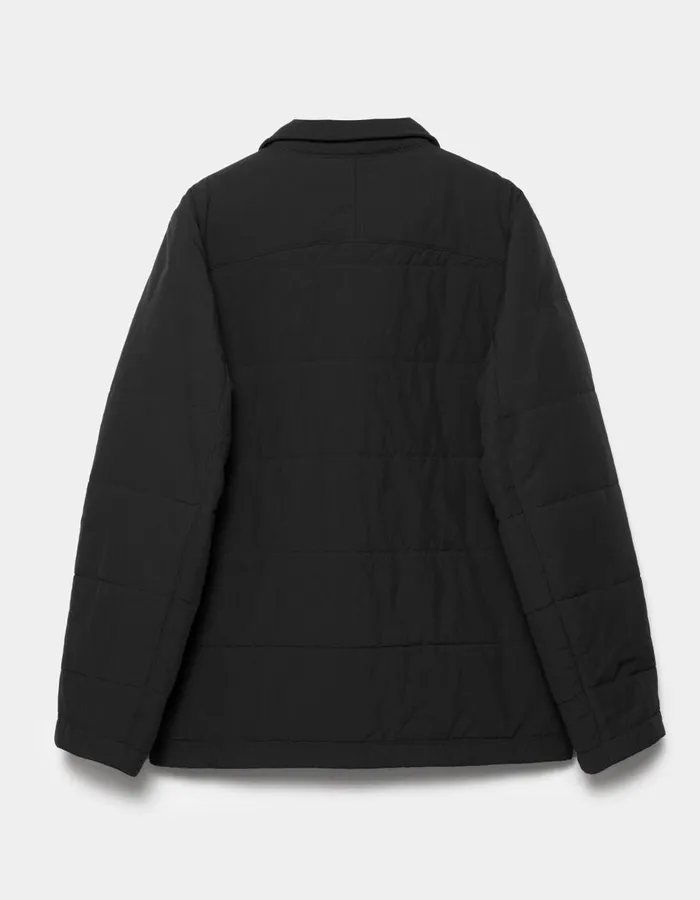 Maharishi Long Sleeve Shirts 5279 Veg Dyed Padded Overshirt Black 8211 Men