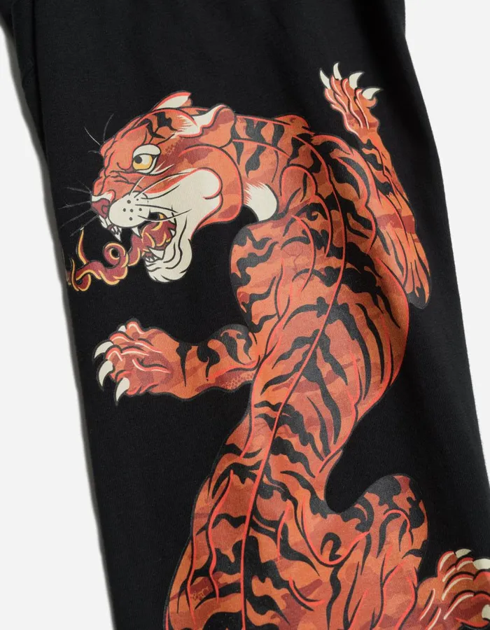 Maharishi Long Sleeve TShirts 1387 Duality Panther LS TShirt Black 8211 Men