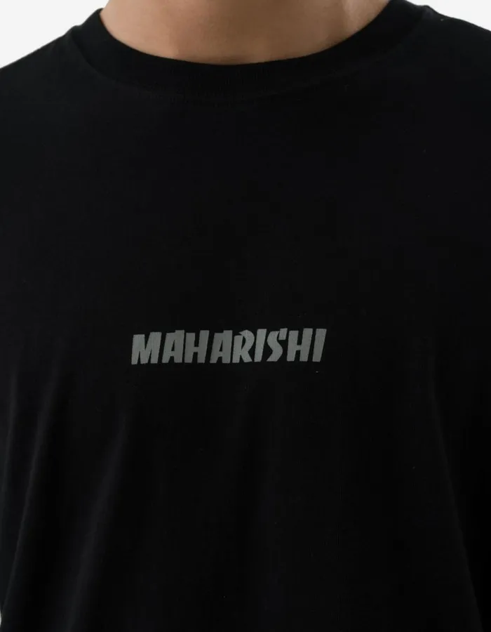 Maharishi Long Sleeve TShirts 1387 Duality Panther LS TShirt Black 8211 Men