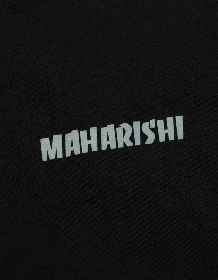 Maharishi Long Sleeve TShirts 1387 Duality Panther LS TShirt Black 8211 Men