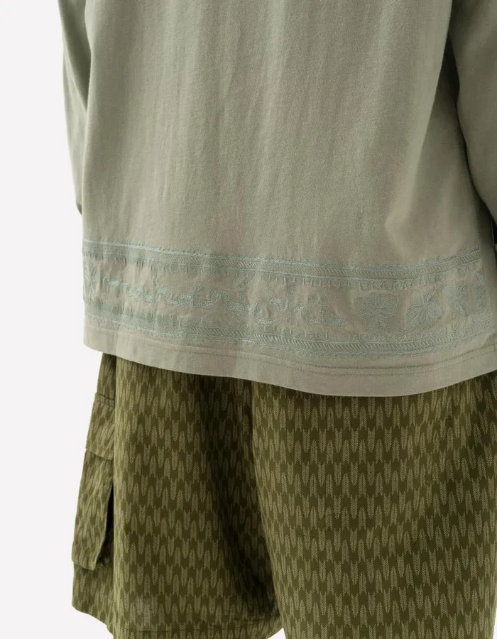 Maharishi Long Sleeve TShirts 5243 Thar Dragon LS TShirt Sage 8211 Men