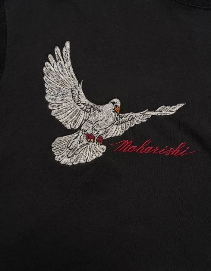 Maharishi Long Sleeve TShirts 5316 Peace Mount Maha LS TShirt Black 8211 Men