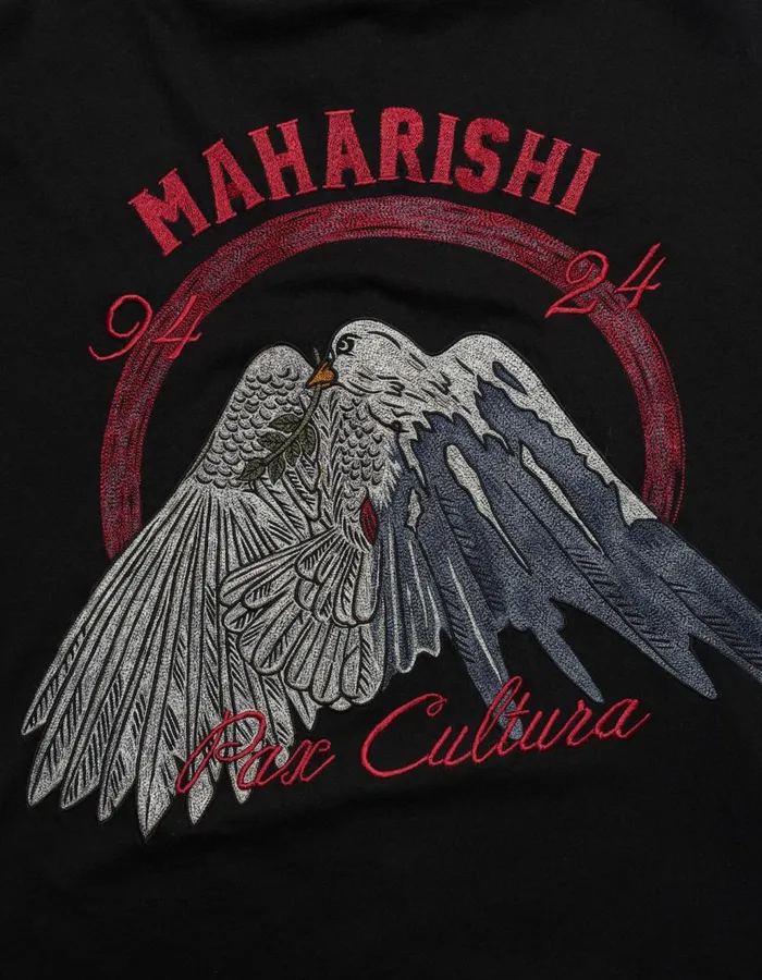 Maharishi Long Sleeve TShirts 5316 Peace Mount Maha LS TShirt Black 8211 Men