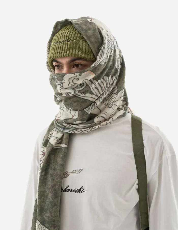 Maharishi Scarves 5328 Peace Dove Pashmina Olive 8211 Men