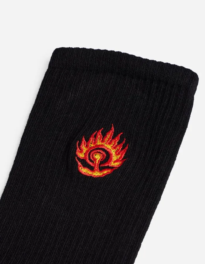 Maharishi Socks 1264 Micro Dragon Sport Sock 3 Pack BlackBlackBlack 8211 Men