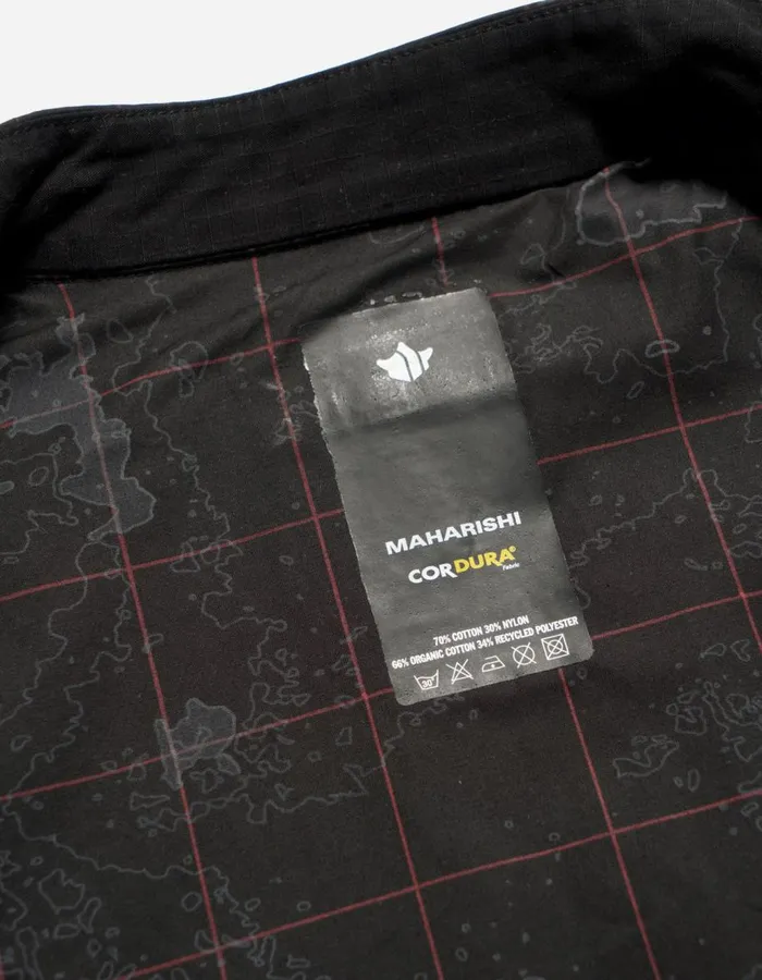 Maharishi Vests 5223 Cordura Asym Armour Vest BlackSubdued Night 8211 Men