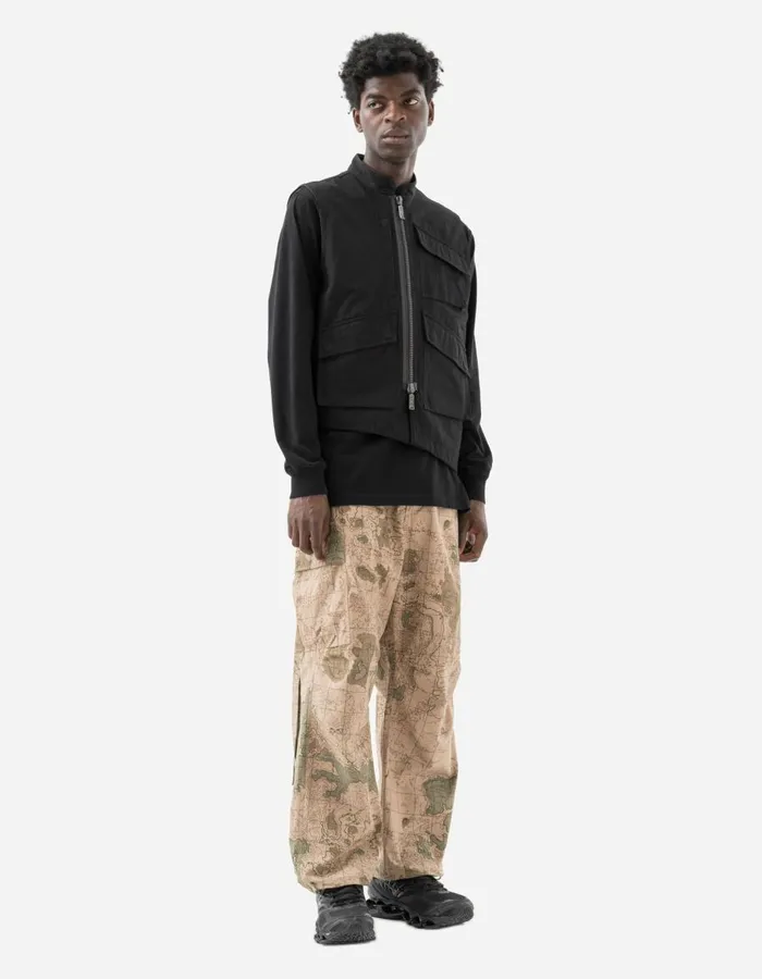 Maharishi Vests 5223 Cordura Asym Armour Vest BlackSubdued Night 8211 Men