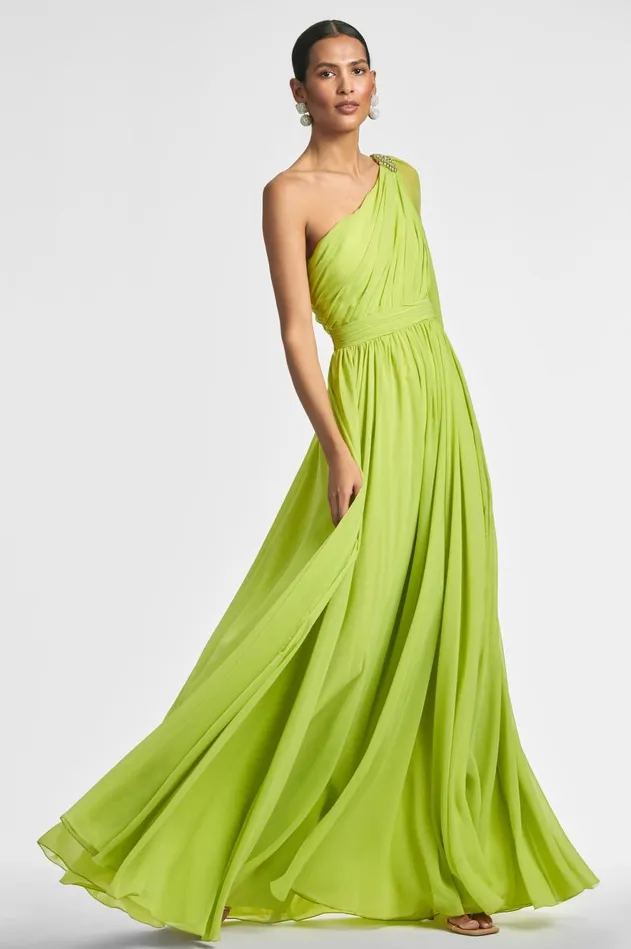 Makayla Gown 8211 Chartreuse Women Sachin and Babi Boho