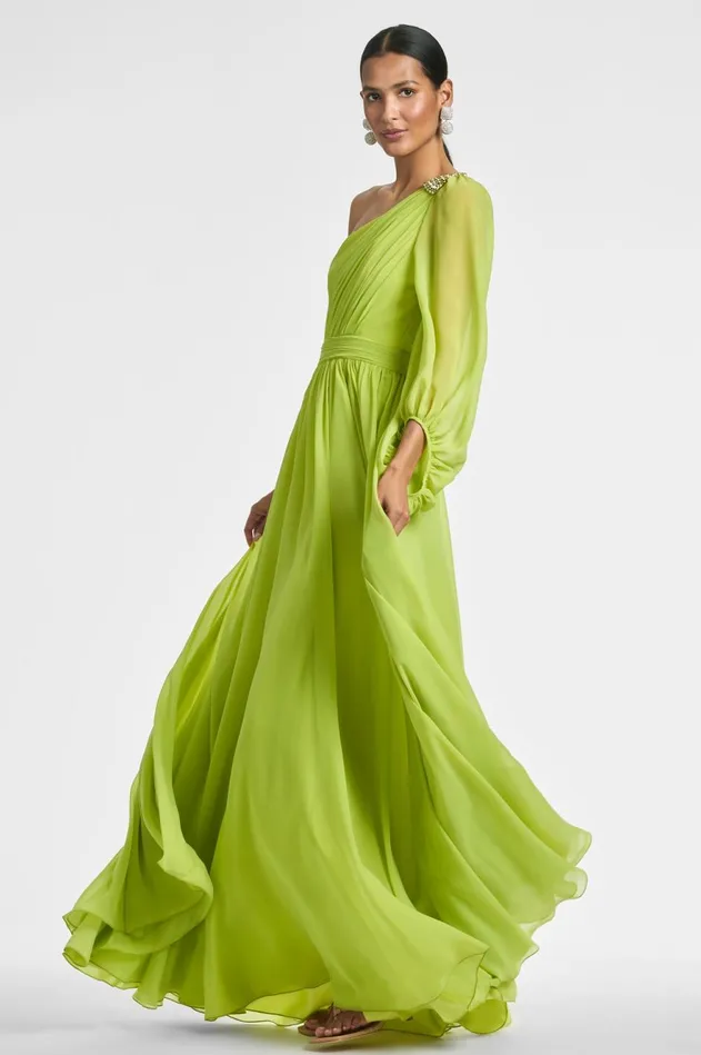 Makayla Gown 8211 Chartreuse Women Sachin and Babi Boho