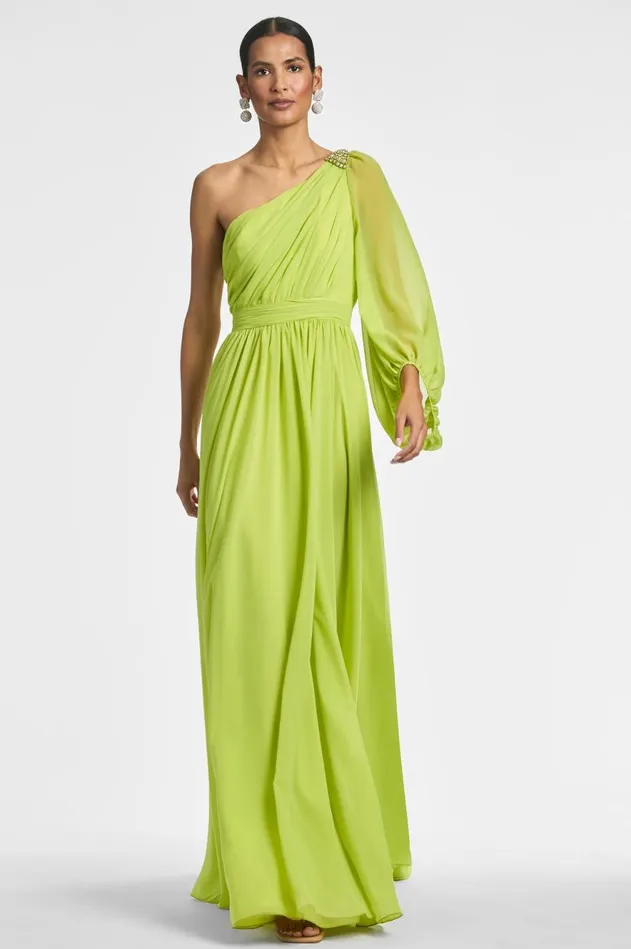 Makayla Gown 8211 Chartreuse Women Sachin and Babi Boho