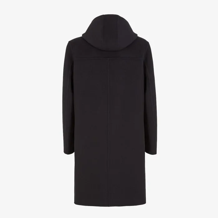 Man Black Wool Coat Black Fendi Coats and Outerwear