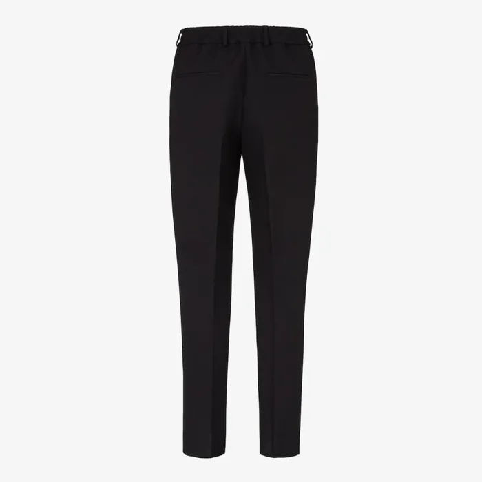 Man Black Wool Trousers Black Fendi Denim and Trousers
