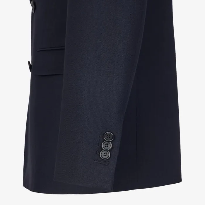 Man Blue Wool Blazer Blue Fendi Jackets and Suits