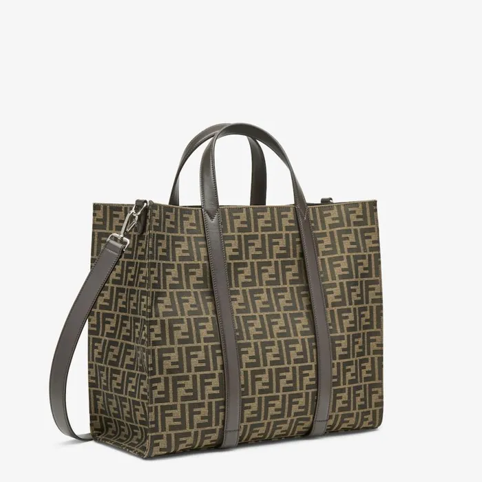 Man Ff Jacquard Fabric Bag Multicolour Fendi Travel Bags