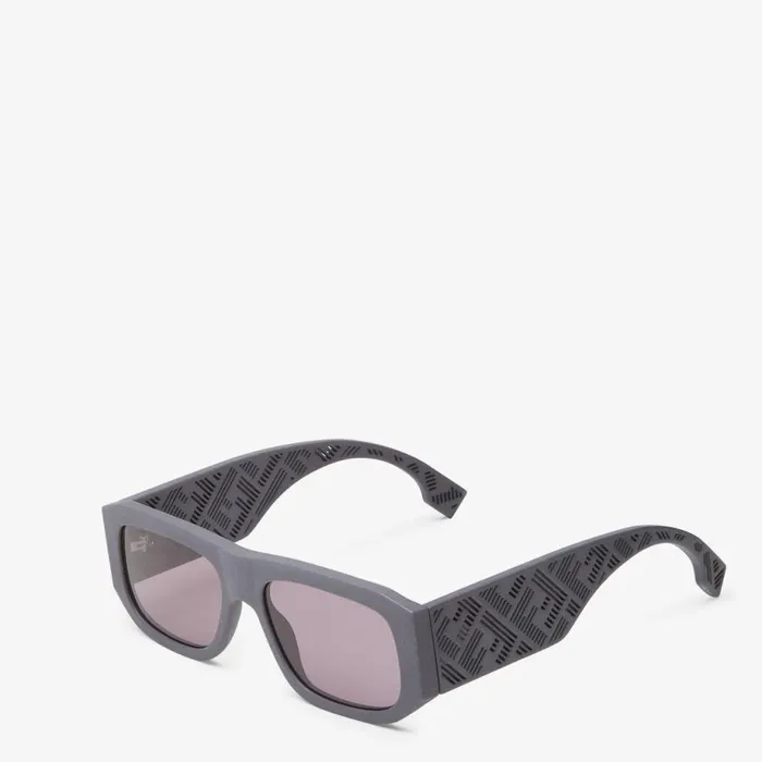 Man Grey Acetate Sunglasses Grey Fendi Sunglasses