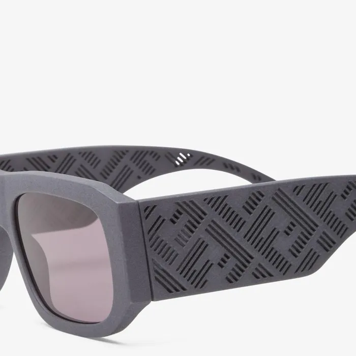 Man Grey Acetate Sunglasses Grey Fendi Sunglasses