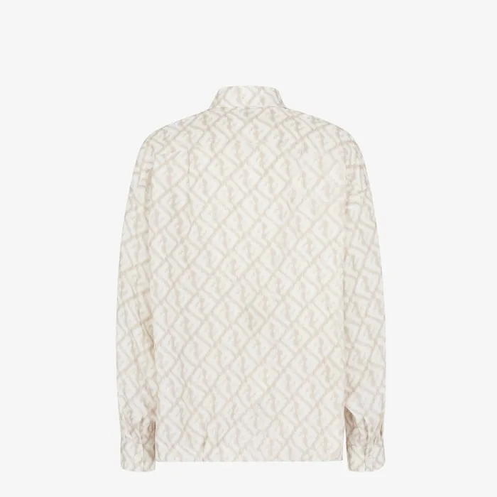 Man Multicolour Linen Shirt Multicolour Fendi Shirts