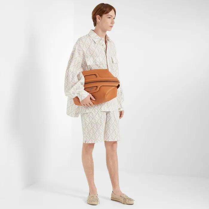 Man Multicolour Linen Shirt Multicolour Fendi Shirts
