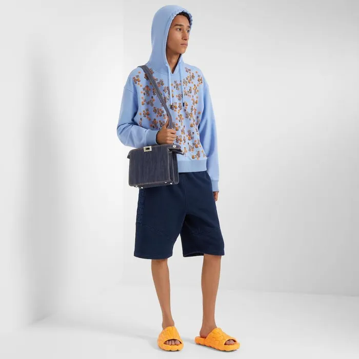 Man Orange Rubber Slides Orange Fendi Slides and Sandals