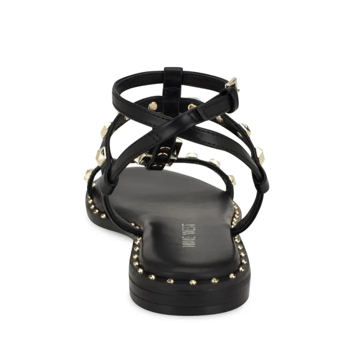 Marcila Studded Ankle Strap Sandals Black Women Nine West Sandals Marcila Studded Ankle Strap Sandals Black Women Nine West Sandals
