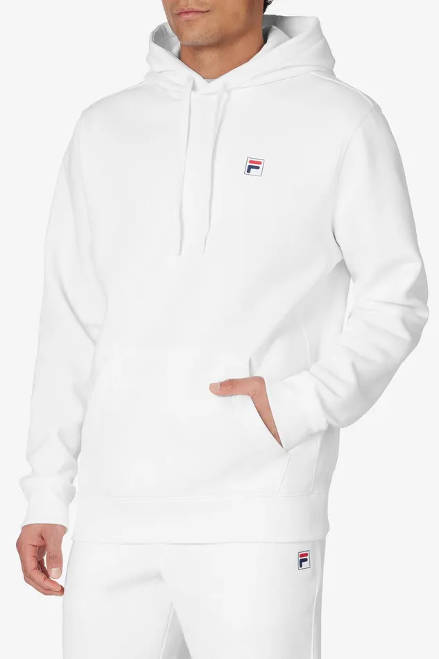 Matching Sets Men Fila Classic Pullover Hoodie 100 White
