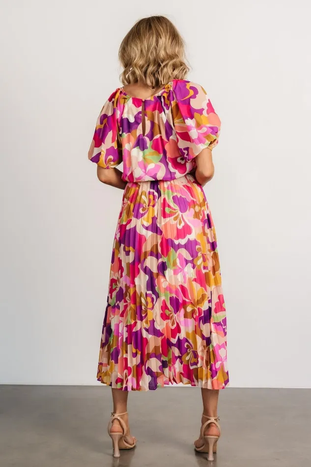 Maven Midi Dress Multi Print Women Baltic Born Bump Friendly