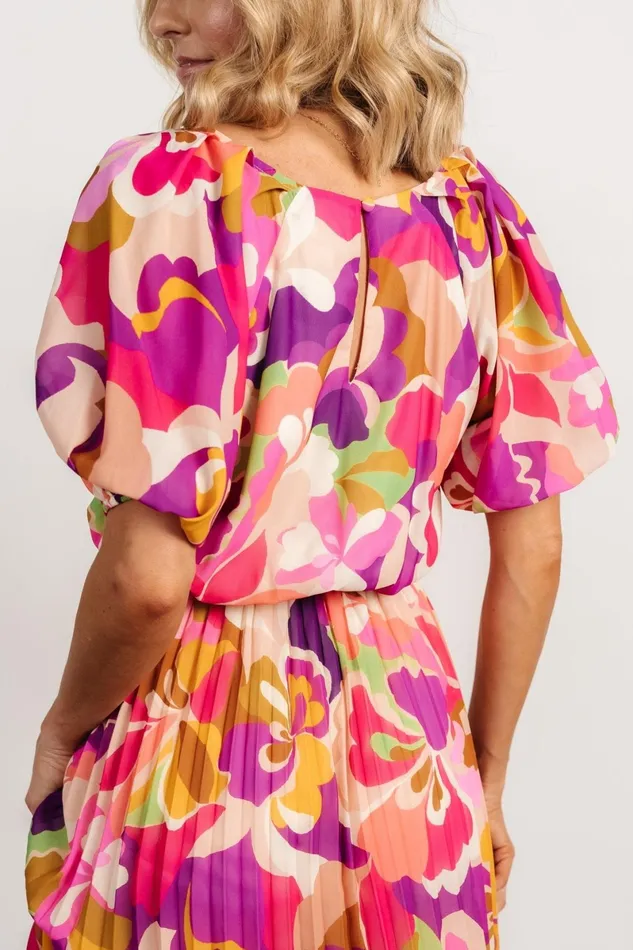 Maven Midi Dress Multi Print Women Baltic Born Bump Friendly