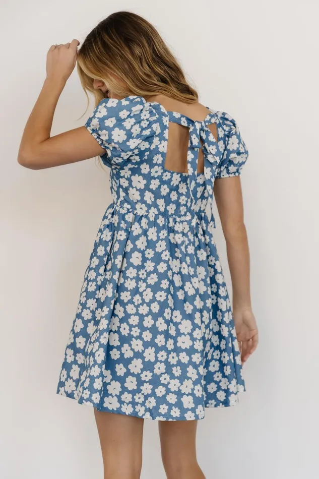 McKell Mini Dress Chambray Floral Women Baltic Born Short Dresses McKell Mini Dress Chambray Floral Women Baltic Born Short Dresses