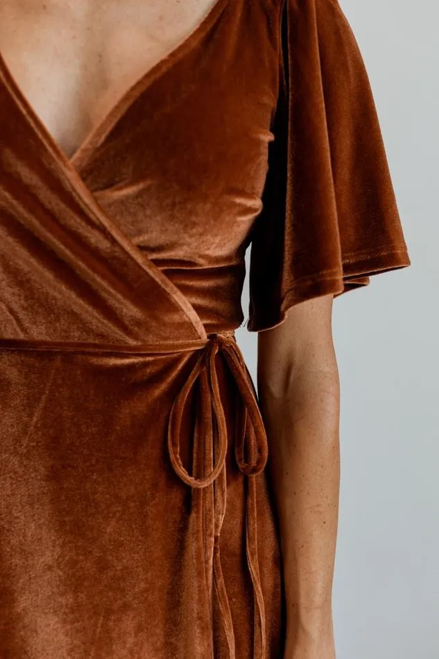 Meghan Velvet Wrap Maxi Dress Spice Women Baltic Born Maxi Dresses Meghan Velvet Wrap Maxi Dress Spice Women Baltic Born Maxi Dresses