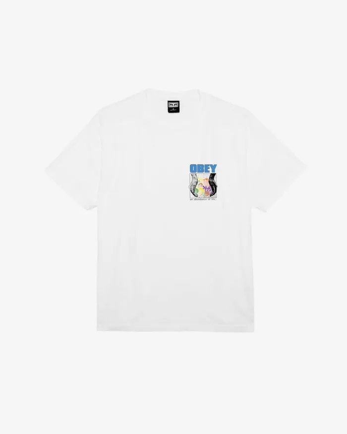 Men AN ABUNDANCE OF LIFE HEAVYWEIGHT TSHIRT White OBEY Clothing TSHIRTS