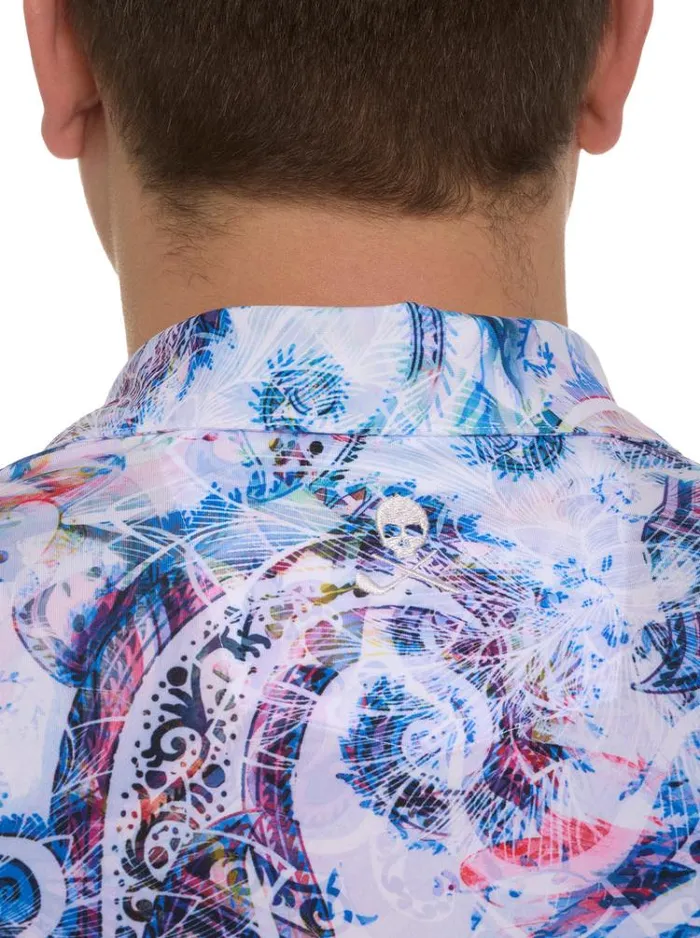 Men AURORA PAISLEY PERFORMANCE POLO Multi Robert Graham Polos and TShirts