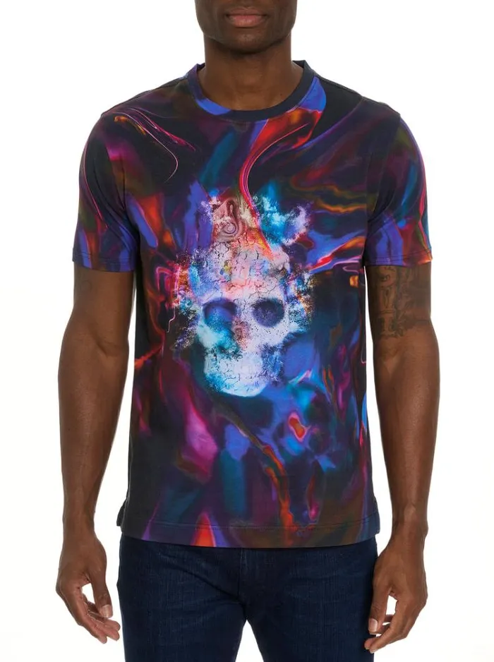 Men AURORA SKULL GRAPHIC TSHIRT Multi Robert Graham Polos and TShirts