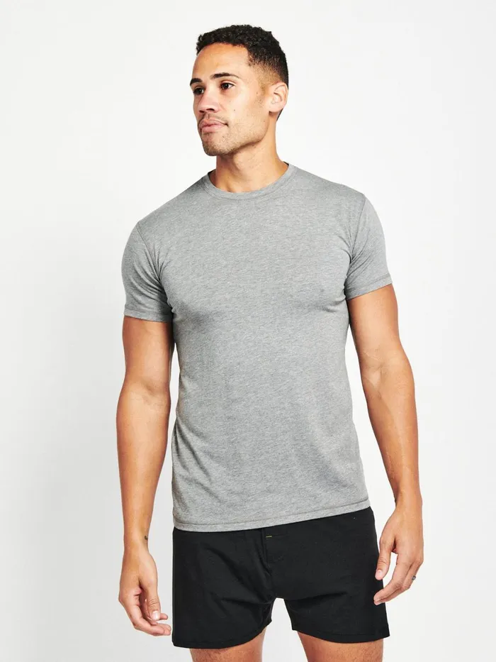 Men BamBare Bamboo Comfort Crew Neck Undershirt Tasc Performance Short Sleeve TShirts