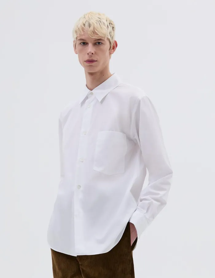 Men Basic Shirt White Margaret Howell Shirts