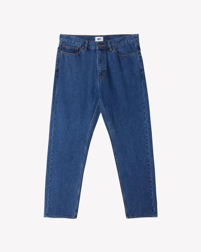 Men BENDER DENIM Light Indigo OBEY Clothing Denim