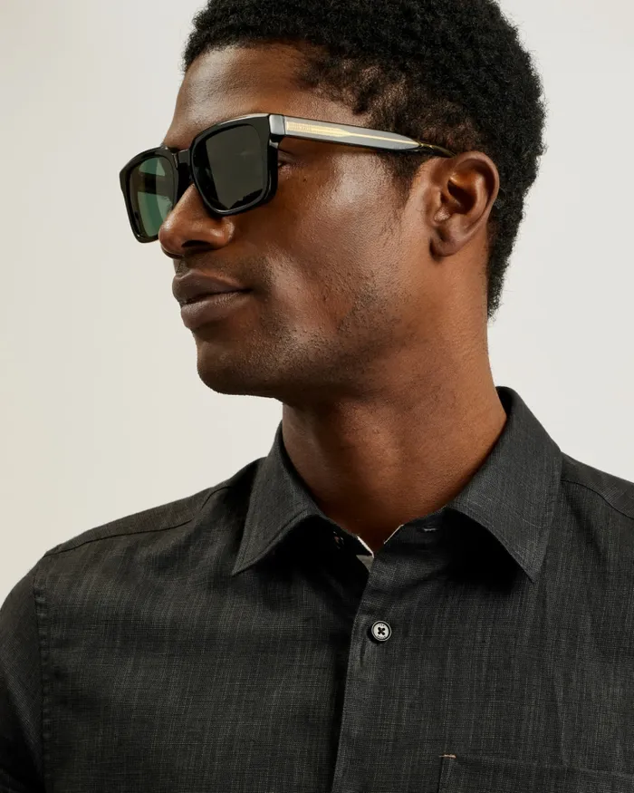 Men BENNIIE 8211 Chunky Square Acetate Sunglasses Black Ted Baker Sunglasses Men BENNIIE 8211 Chunky Square Acetate Sunglasses Black Ted Baker Sunglasses
