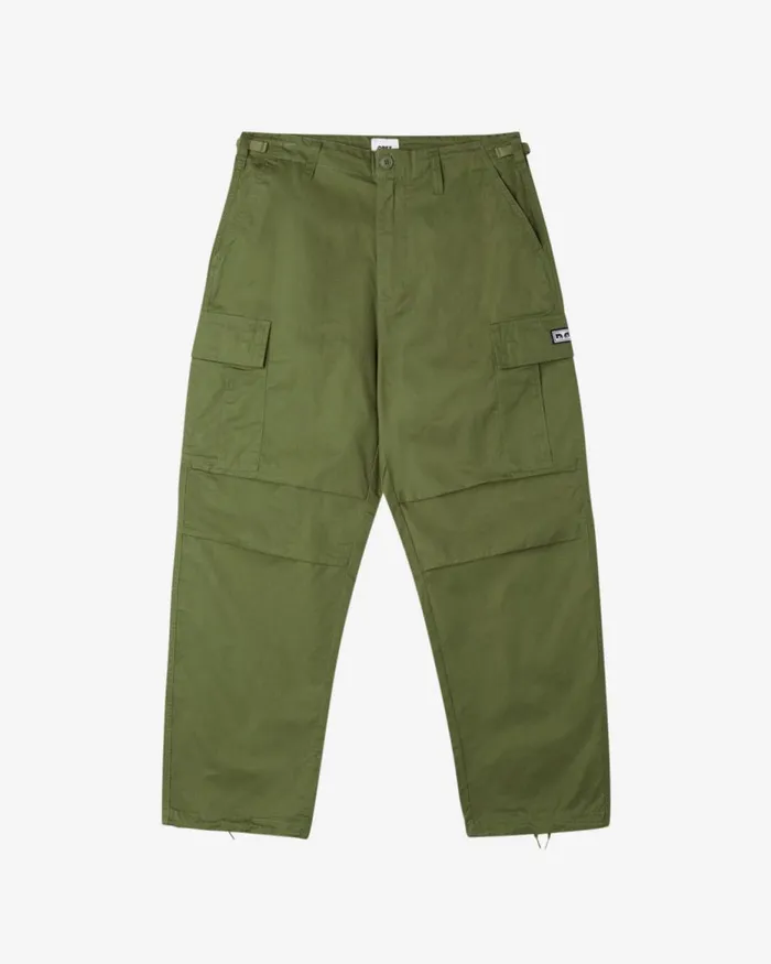 Men BIG TIMER CARGO PANT Army OBEY Clothing BOTTOMS