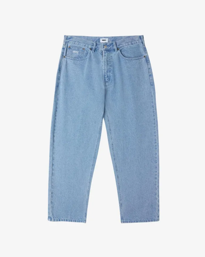 Men BIGWIG BAGGY DENIM Faded Black OBEY Clothing Denim