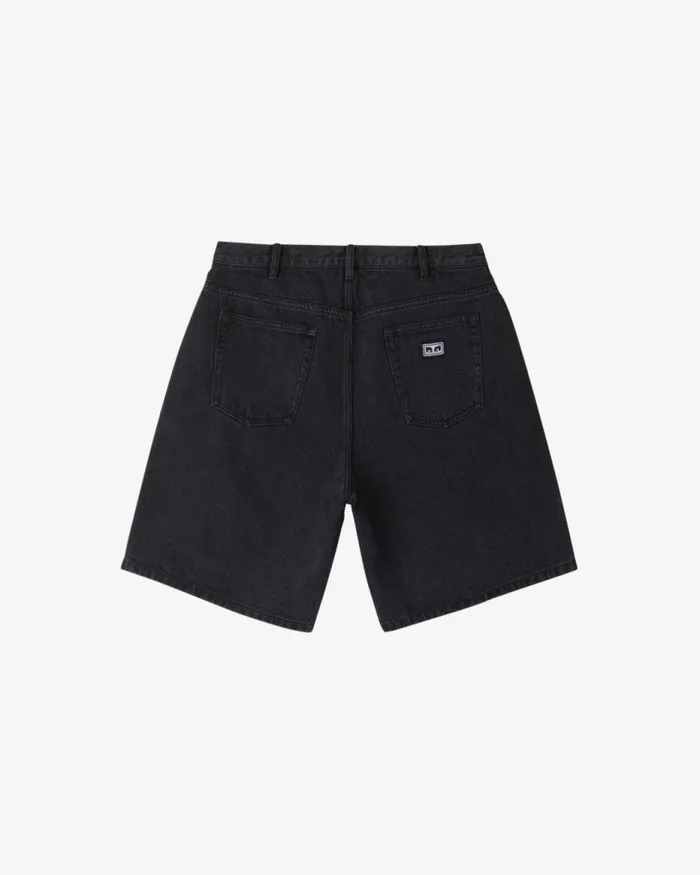 Men BIGWIG BAGGY DENIM SHORT Light Indigo OBEY Clothing BIGWIG
