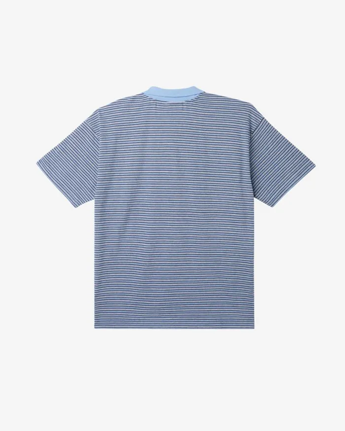 Men BIGWIG CORPO POLO Academy Navy Multi OBEY Clothing TOPS